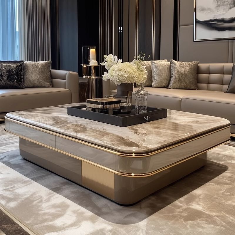 Italian minimalist light luxury coffee table